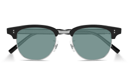 Shop Dunhill Heritage Hobnail Acetate Round Sunglasses in Black online.