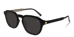 Shop Dunhill Rollagas Acetate Irregular Sunglasses in Black online.