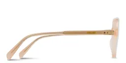 Shop CELINE CELINE Thin Geometric Eyeglasses in Transparent Orange online.
