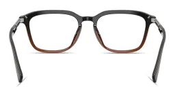 Shop BRUNELLO CUCINELLI Unisex Square Eyeglasses in Transparent Brown online.
