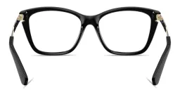 Shop BURBERRY Engraved Logo Cat-Eye Eyeglasses in Black online.