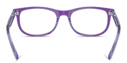 Shop Ray-Ban Junior Optics Kids Pillow Eyeglasses in Transparent Violet online.