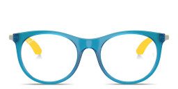 Shop Ray-Ban Junior Optics Kids Panthos Eyeglasses in Blue online.