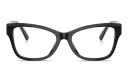 Shop TIFFANY T Motif Cat-Eye Eyeglasses in Black online.