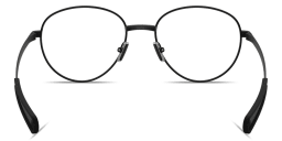 Shop Moncler Logo Signature Unisex Panthos Eyeglasses in Matte Black online.