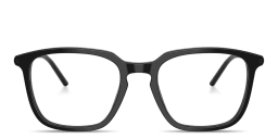 Shop Moncler Logo Signature Unisex Panthos Eyeglasses in Black online.