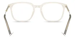 Shop Moncler Logo Signature Unisex Panthos Eyeglasses in Clear online.