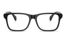 Shop Moncler Logo Signature Unisex Pillow Eyeglasses in Shiny Black online.