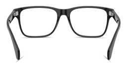 Shop Moncler Logo Signature Unisex Pillow Eyeglasses in Shiny Black online.