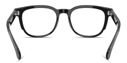 Shop Moncler Logo Signature Unisex Square Eyeglasses in Black online.