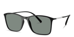 Shop GIORGIO ARMANI Pillow Sunglasses in Black online.