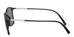 Shop GIORGIO ARMANI Pillow Sunglasses in Black online.
