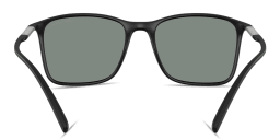 Shop GIORGIO ARMANI Pillow Sunglasses in Black online.
