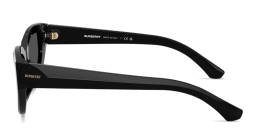 Shop BURBERRY Logo Signature Cat-Eye Sunglasses in Black online.