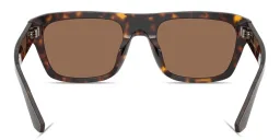 Shop Dolce & Gabbana DG Motif Rectangle Sunglasses in Havana online.