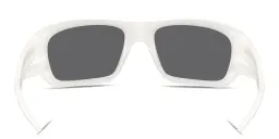 Shop Oakley Masseter Rectangle Sunglasses in White online.