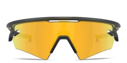 Shop Oakley Sphaera™ Slash Unisex Half-Rim Rectangle Sunglasses in Matte Green online.