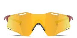 Shop Oakley Cybr Zero Unisex Rimless Rectangle Sunglasses in Red online.