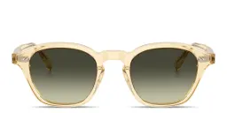 Shop OLIVER PEOPLES Eyles Unisex Square Sunglasses in Transparent light brown online.