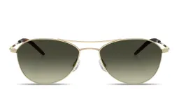 Shop OLIVER PEOPLES Aero II Unisex Pilot Sunglasses in Gold online.