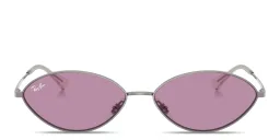 Shop Ray-Ban Kai Unisex Oval Sunglasses in Gunmetal online.