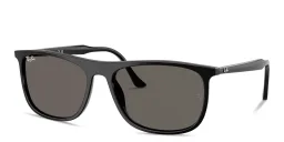 Shop Ray-Ban Logo Signature Unisex Rectangle Sunglasses in Black online.