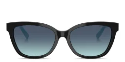Shop TIFFANY Tiffany T Cat-Eye Sunglasses in Black online.