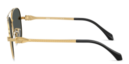 Shop VERSACE Avanti Pilot Sunglasses in Gold online.