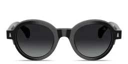 Shop Moncler Rondosa Unisex Round Sunglasses in Black online.