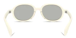 Shop Moncler Caprice Unisex Oval Sunglasses in Beige online.
