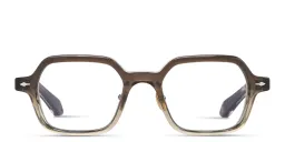Shop JACQUES MARIE MAGE Holden Unisex Square Eyeglasses in Grey online.