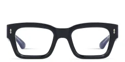 Shop JACQUES MARIE MAGE Suze Unisex Square Eyeglasses in Black online.