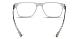 Shop ic! berlin Meta Wide Square Eyeglasses in Transparent Grey online.