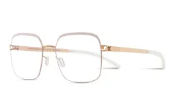 Shop MYKITA Meryl Unisex Square Eyeglasses in Gold online.