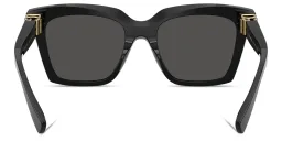 Shop Dolce & Gabbana Logo Signature Square Sunglasses in Black online.