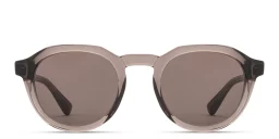 Shop MYKITA Kimber Unisex Round Sunglasses in Transparent Brown online.