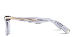 Shop Cartier Première de Cartier Rectangle Eyeglasses in Transparent Grey online.