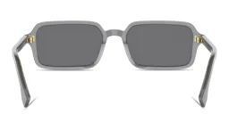 Shop FENDI Selleria Rectangle Sunglasses in Opaline Grey online.