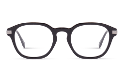 Shop FENDI Essential Round Eyeglasses in Black online.