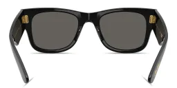 Shop Ray-Ban Mega Wayfarer Blacked Out Collection Unisex Square Sunglasses in Black online.