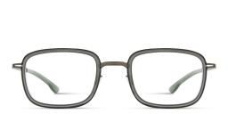 Shop ic! berlin Turo Square Eyeglasses in Transparent Grey online.