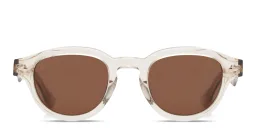 Shop SESTINI Sei E Mezzo Unisex Panthos Sunglasses in Crystal online.