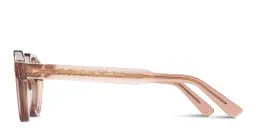 Shop AHLEM Grenelle Unisex Panthos Sunglasses in Transparent Rose online.