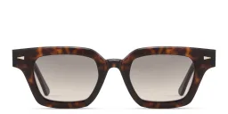 Shop AHLEM Limited Edition Boétie Rectangle Sunglasses in Dark Tortoise online.