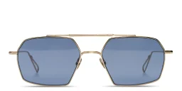 Shop AHLEM Haussmann Irregular Sunglasses in champagne online.