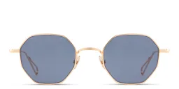 Shop AHLEM Gaillon Unisex Irregular Sunglasses in Gold online.