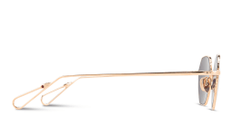 Shop AHLEM Gaillon Unisex Irregular Sunglasses in Gold online.