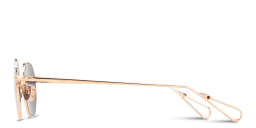Shop AHLEM Gaillon Unisex Irregular Sunglasses in Gold online.