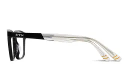 Shop EYE'M Logo Kids Rectangle Eyeglasses in Black online.