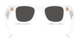 Shop Ray-Ban Wayfarer Puffer Unisex Square Sunglasses in White online.